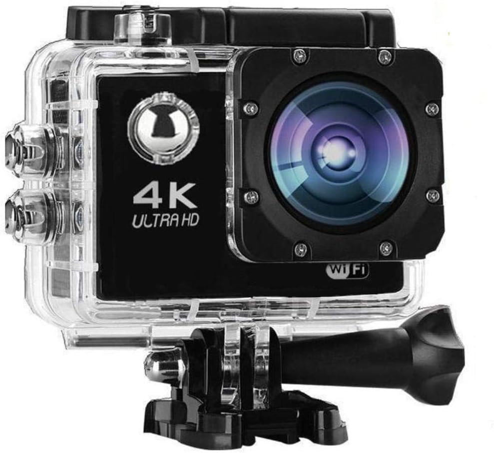 16MP 4K Ultra 30M Waterproof Sports Action Camera Kit with Built In Wifi & Remote Contro