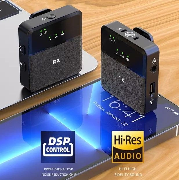 SX9 Mini Wireless Microphone For Type C & 3.5 Interface
