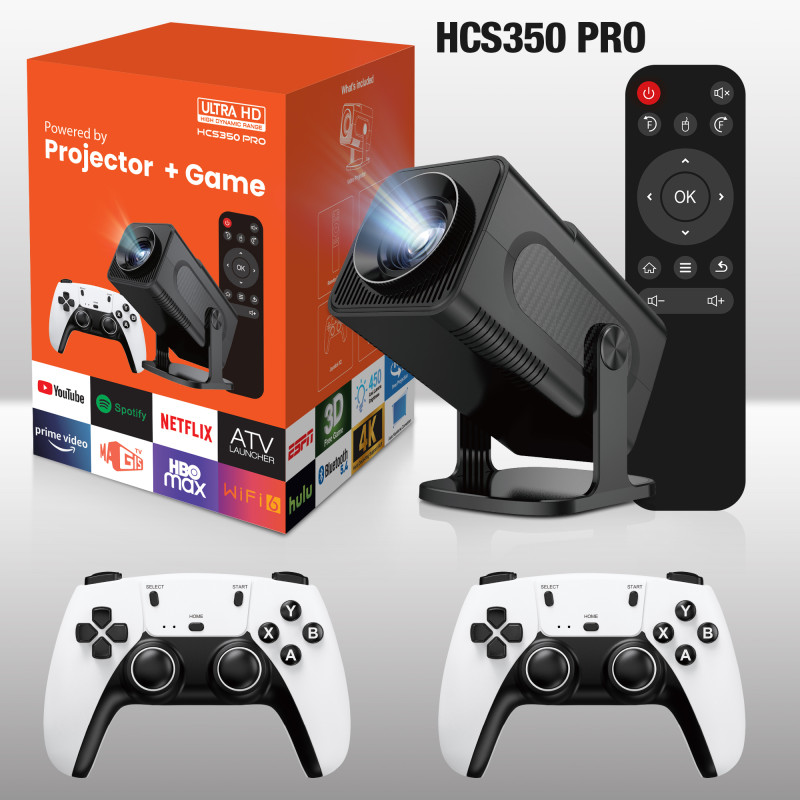 HCS350 Pro 4K Android Smart Wi-fi 1080P Home Theater Projector